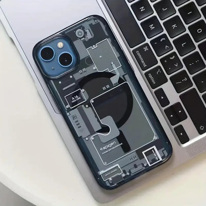 Transparent Acrylic Magnetic Phone Case for iPhone 14 Pro